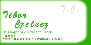 tibor czelecz business card